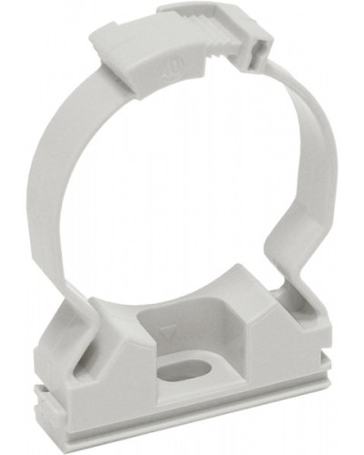 ELASTA Хомутный держатель CFC16 серый IEK (CTA10MP-CFC16-K41-100) в Тольятти Стяжки-хомуты Pintop.ru