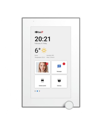 IP-видеодомофон BAS-IP AZ-07L WHITE в Тольятти Абонентские IP устройства Pintop.ru