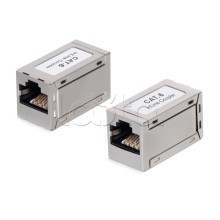 Проходной адаптер RJ45-RJ45 Cabeus (CA-8P8C-C6-SH)