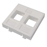 Адаптер Mosaic 45 х 45 мм для модуля Keystone, 2 порта, белый Datarex DR-5303