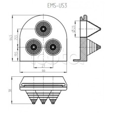 Ввод кабельный Elbox EMS-US3