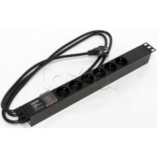 Блок розеток Hyperline SHE19-6SH-S-2.5EU