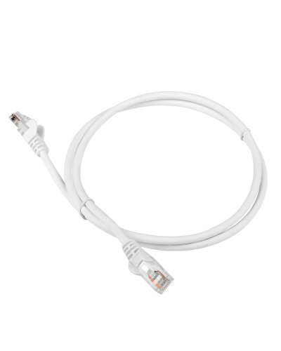 Патч-корд LANMASTER LSZH UTP кат.5e, 0.3 м, белый LANMASTER LAN-PC45/U5E-0.3-WH в Тольятти Патчкорды (медные) Pintop.ru
