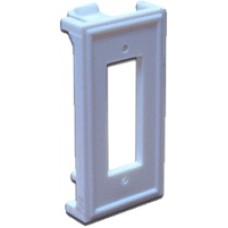 Вставка 22.5х45 для ВО адаптера SC дуплексный, белая LANMASTER LAN-SIP-2SC-WH