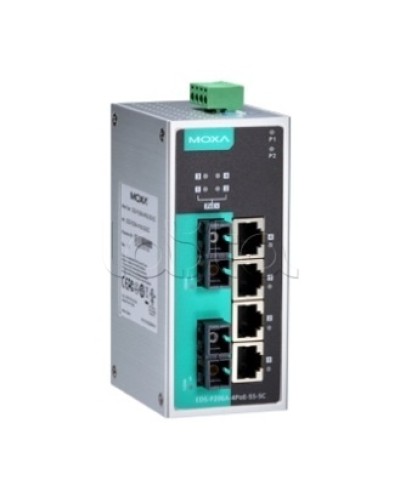 Коммутатор PoE 6-портовый Moxa EDS-P206A-4PoE-MM-SC в Тольятти Коммутаторы Pintop.ru