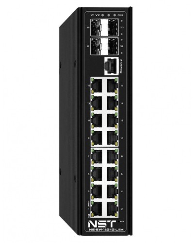 NST NS-SW-16G4G-PL/IM Промышленный управляемый L2+ HiPoE коммутатор Gigabit Ethernet на 16 GE RJ45 PoE + 4 GE SFP порта в Тольятти Коммутаторы Pintop.ru