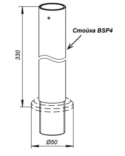 Стойка PERCo-BSP4 в Тольятти Дополнительное оборудование для СКУД Pintop.ru