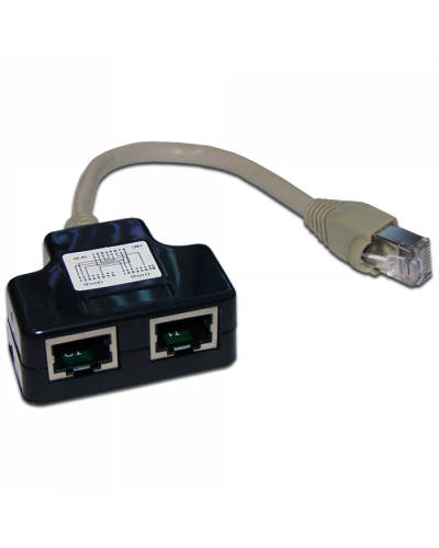 Y-адаптер, 2 компьютерных порта, экранированный TWT (TWT-Y-E2-E2-S) в Тольятти Проходные адаптеры RJ-45 и разветвители Pintop.ru